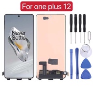 หน้าจอ AMOLED Display สำหรับ OnePlus 12 จอสัมผัส LCD แบบเต็มจอสำหรับ PJD110