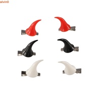 ALVIN Devil Horns Hair Clip, Red Dress Up Halloween Headwear, Creative Barrettes Duckbill Clip Resin