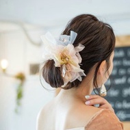 party || rosé || 彩色花漾編織髮圈 || 髮飾 / 細髮圈