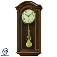 Seiko QXH066BN QXH066B Dual Quarter Chimes Hour Chimes Pendulum Solid Wood Wall Clock