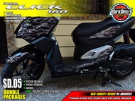 Honda Click 160 SD05 Package Concept Quality Printed Sticker Decal | custom made by DarkBenz