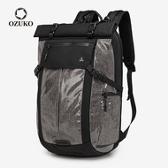 OZUKO Men Anti Theft Backpack Laptop Backpacks Fashion Korean Waterproof Outdoor Travel Bag