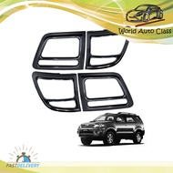 ครอบไฟท้าย (L+R) สี Black Carbon Film Fortuner Toyota 4 ประตู ปี2006-2008 ขนาด 28cm*22cm*0.3cm  มีบร