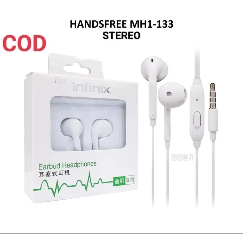 HEADSET INFINIX HEADSET CABUTAN BISA UNTUK SEMUA JENIS TIPE HP INFINIX