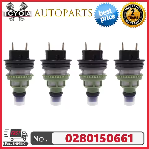 New 4pcs Fuel Injector 0280150661 15710-60B50 195500-2160 Fits For Chevrolet&Suzuki Metro Swift 1.0L