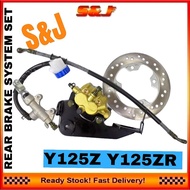 (Modify set) Rear Disc brake pump set FULL- Y125ZR  Y125Z with Disc  plate REAR BRAKE SYSTEM SET