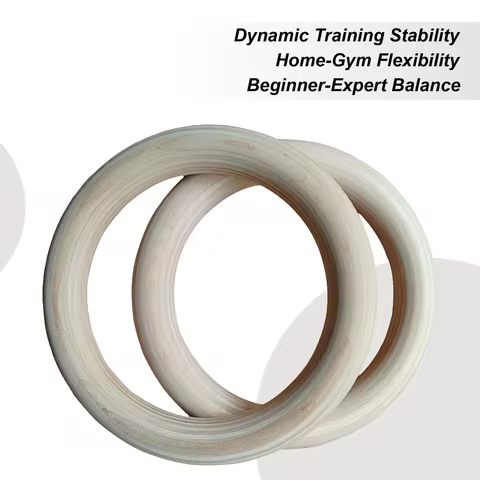 Rings Gymnastics 2 Pieces Calisthenics Grips Equipment Strength Training Rings For Home Gym Fitness 