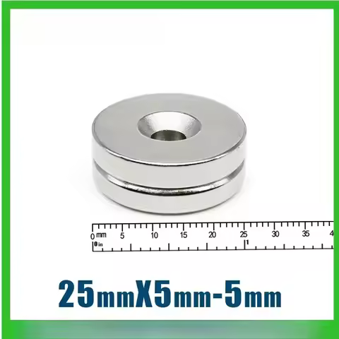 2/5/10/20Pcs 25x5-5mm Circular Magnets 25x5-5mm for Home Refrigerators, Offices DIY 25x5-5mm