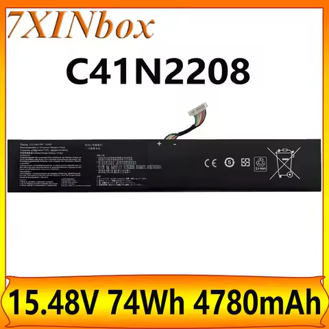 7XINbox C41N2208 74Wh 80wh Expand high capacity battery For ASUS ROG Ally PC71L RC71L gaming handhel
