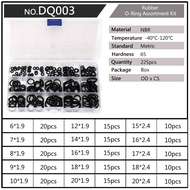 Bộ hộp dụng cụ ORING O Ring NBR Nitrile đường kính cao su 6-35mm độ dày 1mm 1.5mm 1.9mm 2.4mm 3.1mm 