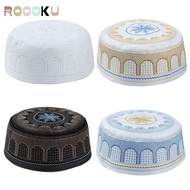 ROOOKU Muslim Hat Fashion Embroidery Saudi Arabian Musliman Turban