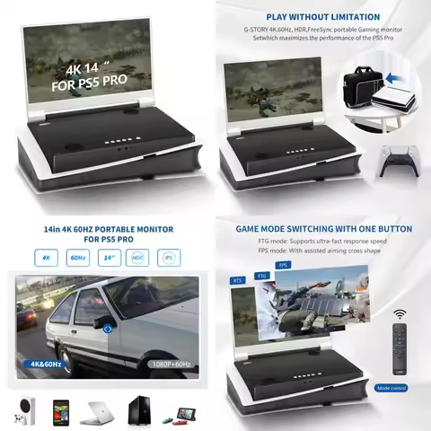 High Quality G-Story 14 Inch Portable Gaming with 2 Stereo Built-in Speakers Excellent Outplay for P