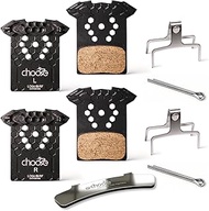 Chooee L05A-RF Disc Brake Pads,Cooling Fin Bike Brake Pads for Shimano L02A L03A L04A,2 Pair Polymet