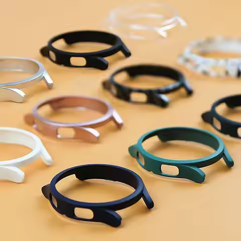 Cover Case for Samsung Galaxy Watch 6 44mm 40mm Accessories PC Hollow Frame screen Protector Galaxy 