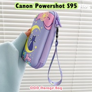【Ready】For  Canon Powershot S95 CCD Camera Bag Storage Electronics Cable Powerbank 10x16.2cm Size Ni