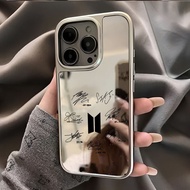 BTS BTS Signature Mirror Phone Case Suitable for Apple 16/15 Huawei OPPOvivo Glory
