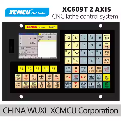 XC609T 2 axis USB CNC lathe control system G-code for step servo motor Support Outer Circle, End Fac