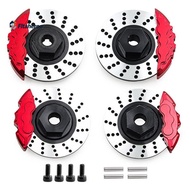 RC Car Upgrade Aluminum Alloy Brake Disc + Calipers Kit for 1/10 4-TEC DRIFT RC Car Accessories