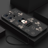 Honor X6C X8C X5C Plus Casing Mickey Family Mobile Case Cute Mouse Silicon Liquid Rubber Cover