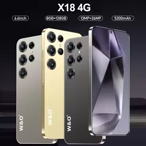 X18 Smartphone Android 6.6 inch 128GB ROM 8GB RAM 4G Network Dual SIM Cellphones Google Play Store 5