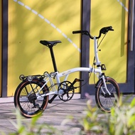 Litepro 16Inch External 9 Speed Folding Bicycle Trifold Bike Steel Frame Adult Portable Retro Foldin