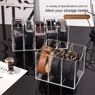 Belt storage box acrylic belt storage rack tie display box bow tie storage rack