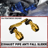 For QJMOTOR FORTRESS 350/400 Muffler Slider Exhaust Protector Heavy Duty Frame Sliders Accessories