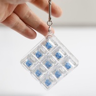 9 Keys Button Diy Keyboard Finger Keyboard Cap Keycap Stress-relieving Keychain Toy E0n3