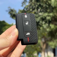 A Set/Keychain + Key Case For TOYOTA Prius Gen II Corolla Verso 2.0 D4d Camry Prius Silicone Key Cas