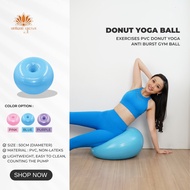 Gym Ball / Pilates Donut Ball / Yoga Donut Ball / Yoga Pilates Gym Fitness Ball / Yoga Ball / Gym Ba