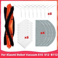 Xiaomi Robot Vacuum E10 / E12 / B112 Robot Vacuum Cleaner Accessories of Roller Brush Main Brush Side Brush Hepa Filter Mop Cloth Spare Part