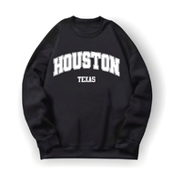 HOUSTON TEXAS Men's Oversized Crewneck Sweater Wanita