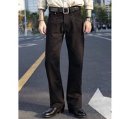 黑色牛仔褲 刺繡靴型褲 喇叭褲 14oz 雙染黑色 BOOTCUT