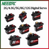 NEEBRC 2G 4.3G 5G 8G 12G Mini Digital Waterproof Servo Metal/plastic Gears For AIrPlane Helicopter F