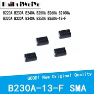 10PCS B340A B230A B220A B240A B250A B260A  B320A B330A B350A B360A B2100A -13-F SMA SMD Schottky Dio