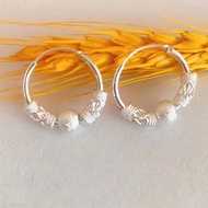 热卖特惠正品足银9999纯银耳环女招财旺夫转运珠纯银耳饰2022年推荐银耳 ky2TG9Lg5i0221