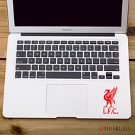 stiker lfc liverpool - sticker lfc untuk laptop apple macbook asus - putih