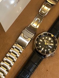 SEIKO 精工 水鬼 雙帶 潛水錶 5號 可手上鏈 黑金 SKX Day Date Mechanical Automatic Watch 5 Sports 5仔 Seiko5 42.5mm DRES