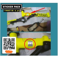 Stiker Sepeda Fnhon Vinyl Printing Barcode Sepeda Fnhon Sticker Fnhon Barcode 2pcs