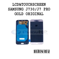 Bergaransi LCD + TOUCHSCREEN SAMSUNG J730 / J7 PRO GOLD ORIGINAL
