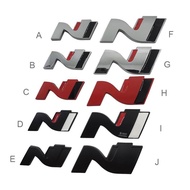 1 x Metal NLINE N Line Logo Auto Car Side Rear Decorative Emblem Badge Sticker Decal for HYUNDAI