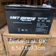 SMT 12vdc 7.5ah dry battery and 12vdc 9ah dry battery