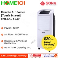 Sona Touch Screen Remote Air Cooler 8L SAC 6029