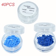 40Pcs/Box Dental Wedge Matrix Filling Wedges Dental Material Plastic Wedge Dental Material