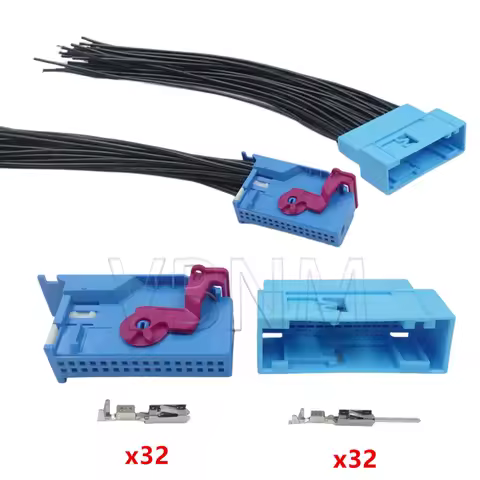32 Pin 1719057-2 1719058-2 8L0972977D 1J0972977D Car Ecu Electrical Plug Instrument Connector Dashbo