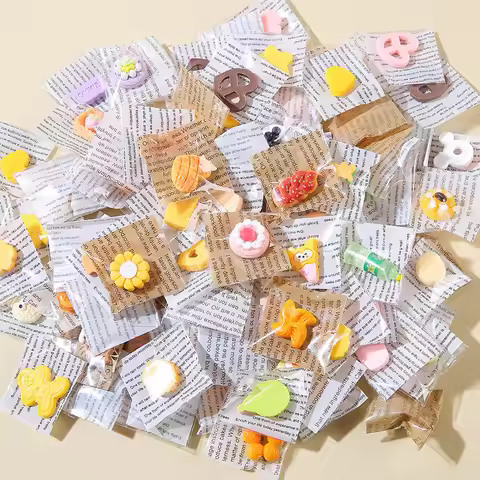 10-50 Pcs Mini Cakes, Desserts, Bakery And Food, Individually Packaged Miniature Simulation Play Hou