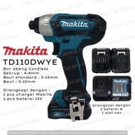 MAKITA TD110DWYE Makita CORDLESS Impact Driver MESIN OBENG SCREWDRIVER TD110 DWYE TD 110 DWYE MAKITA BOR CORDLESS MAKITA BOR CAS MAKITA BOR BATERAI CAS KOMPLIT