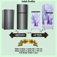 Frozen Character Motif 1 Door and 2 Door Refrigerator Stickers 6