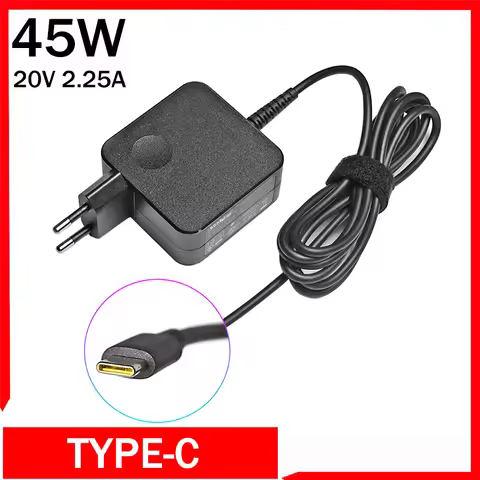 20V 2.25A 45W Type USB C Laptop AC Adapter Power Supply ​Charger For Lenovo C330 S330 C340 S340 100E