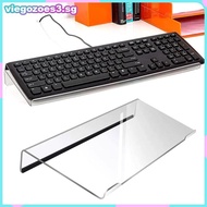 VIEGO Acrylicputer Keyboard Stand 78-Keys Keyboard Riser Lift Tray Non-slip Transparent Desktop Keyb